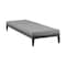 Armen Living Argiope Outdoor Patio Adjustable Chaise Lounge Chair in Aluminum with Gray Cushions 840254333017 - alternate 4